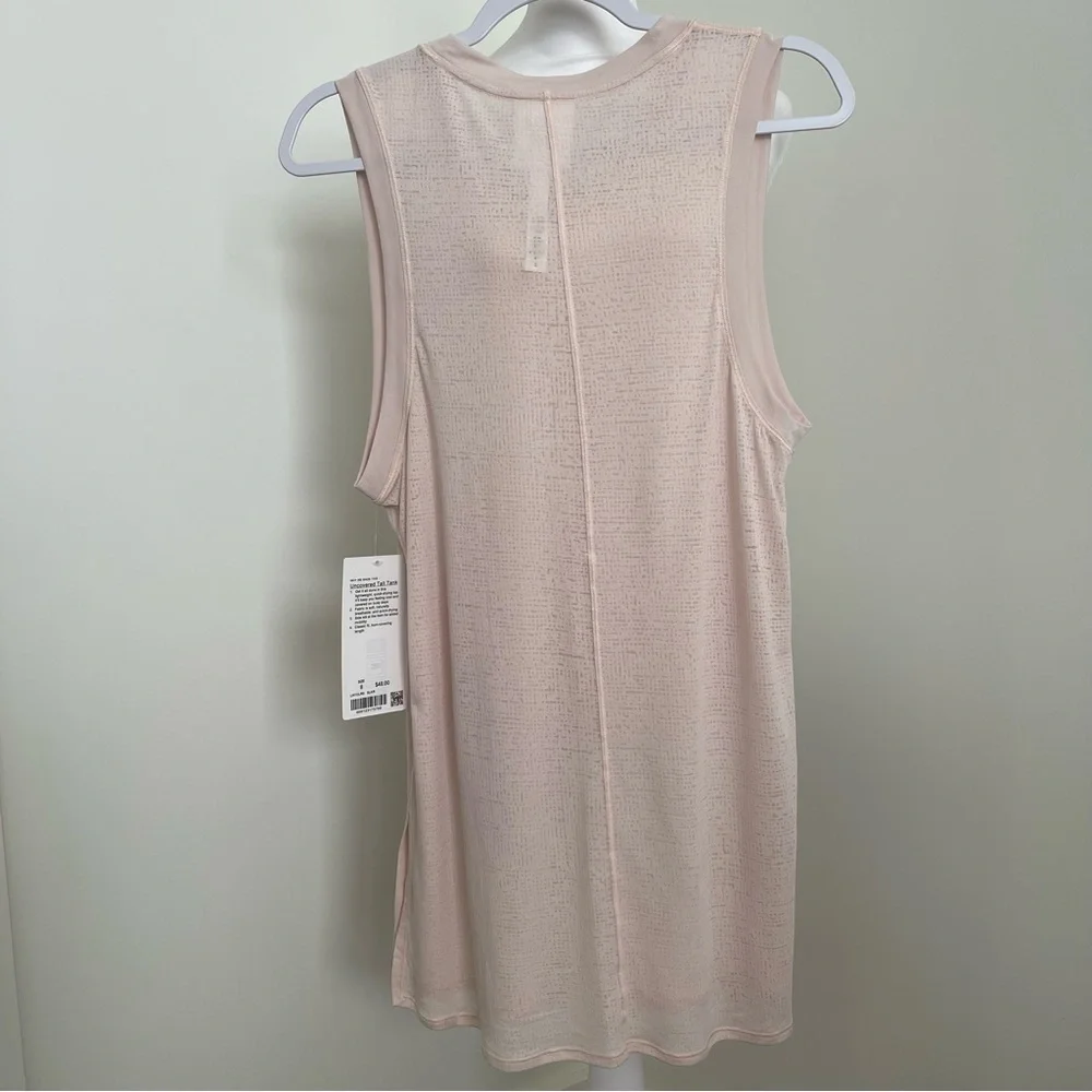 Lululemon Uncovered Tall Tank Silk Rose Size 8 NEW - Picture 9 of 13